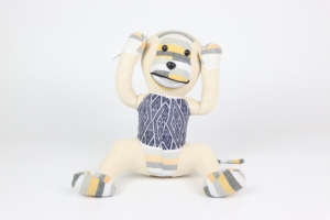 Truc Lam Ensemble ethnique thaïlandais en brocart fait main, trois singes, jouets en peluche de haute qualité pour enfants - Product Image 3