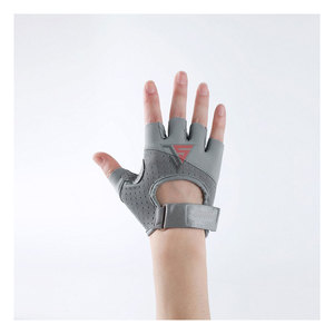 Guantes de Ciclismo Personalizados de Tela Elástica de Poliéster, Cuero Sintético Perforado, Medios Dedos, Transpirables, con Pantalla Táctil, para Hombre - Product Image 2