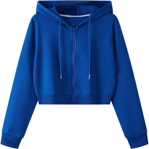 Wholesale Embossed <b>Puff</b> Print Crop Top Women Hoodies Sweatshirt Set Custom logo Design Print High Quality Cropped Women Hoodies - Product Image 1