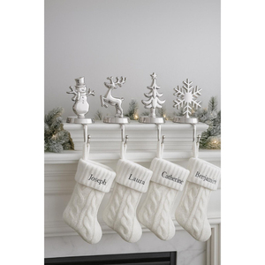High Quality Christmas <b>Stockings</b> for Home Decor Festive Party Metal <b>Stocking</b> <b>Holder</b> Attractive Hanging Gifts Felt Socks Hanging - Product Image 4
