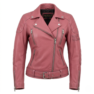 Genuine Leather Ladies <b>Biker</b> <b>Jacket</b> | Ergonomic Fit Racing Apparel | Factory Direct - Product Image 6