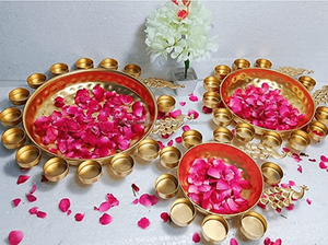 Ấn Độ Peacock Thiết Kế Kim Loại Diya Nổi Hoa urli Bát Nhà Giáng Sinh Trang Trí Nội Thất Trung Tâm Đồng Diya Cho Đám Cưới Đảng - Product Image 3