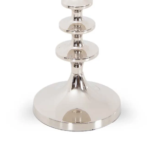 Best Selling Aluminium Candle Stand for Home Decor Decorative Candle Stick Holder <b>Silver</b> Finished Casted Handmade Customized - Product Image 3