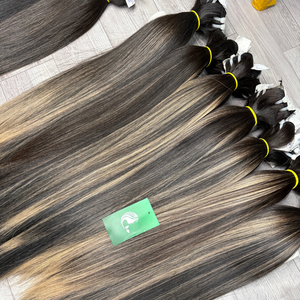 Paquet de cheveux vierges bruts non traités Cheveux vierges alignés sur les cuticules 12 a Cheveux doublement étirés non emmêlés et sans perte de cheveux - Product Image 2