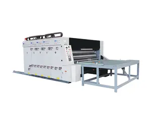 Vendita calda semi-automatica catena di alimentazione flexo stampante slotter Die Cutter macchina per intagliare