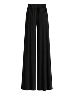 Custom Black Wide Leg Pants Women Casual High Waist <b>Drawstring</b> <b>Trousers</b> Loose Fit Straight Pants Comfortable Lounge Wear Fashion - Product Image 5