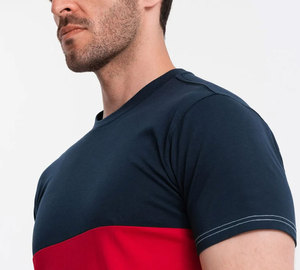 ออกแบบโลโก้ของคุณเอง โรงงานผลิตเสื้อยืดคุณภาพสูงสำหรับผู้ชาย คอกลม เสื้อยืดผู้ชายสั่งทำพิเศษ - Product Image 4