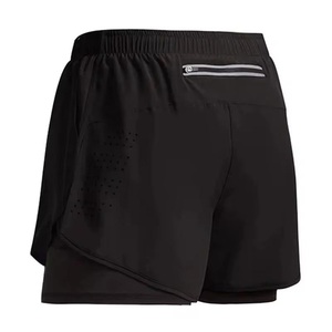 Shorts de sport de compression personnalisés pour hommes avec doublure et poche – Vente en gros, motif uni, pour l'été et la course à pied - Product Image 6