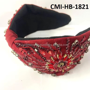 Nouveau serre-tête brodé coloré au design 2025 – Accessoire capillaire élégant pour femme - Product Image 1