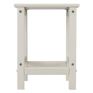 Tavolino Quadrato in HDPE Bianco a Strato Singolo 36*36*47cm per Uso Esterno - Product Image 2
