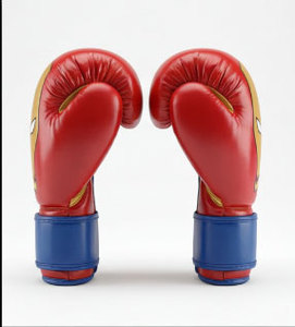 Gants de boxe super-héros pour enfants, rouge et or, dessin animé, gants d'entraînement pour jeunes, équipement de combat pour garçons - Product Image 3