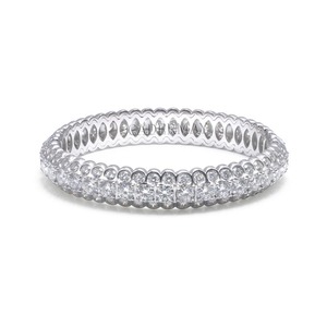 Bracelet jonc en diamant moissanite le plus vendu pour femmes, bijoux raffinés, cadeau d'anniversaire, disponible au meilleur prix - Product Image 2