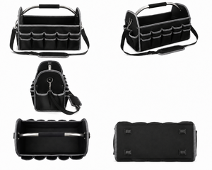 Durable Waterproof Polyester Oxford Electrician <b>Tool</b> <b>Bag</b> Customizable Portable Pouch with Adjustable Strap 15-19 Pockets OEM ODM - Product Image 2
