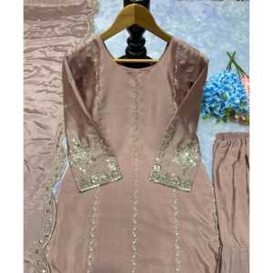 Top de fiesta de diseñador para mujer-Sharara y hermoso conjunto Dupatta - Product Image 3