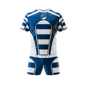 Ensemble de rugby Performance Hommes Femmes Unisexe Maillot et short OEM Uniforme de rugby sur mesure Kit d'équipe professionnel Usine de sport - Product Image 4