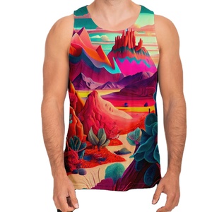 Camiseta sin mangas de sublimación para hombre 2026 de secado rápido, alta calidad, transpirable, antipilling, personalizable, ligera, de moda, bajo precio - Product Image 1