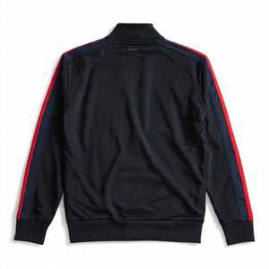 PADA <b>PRIME</b> Unisex Black <b>Red</b> Solid Warm Fleece Tracksuit Full Zipper Sporty Loose Fit Winter Wear with Side Pockets - Product Image 2