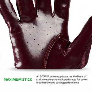 Gants de football à doigts entiers personnalisés avec logo imprimé, respirants, antidérapants, confortables, pour usage quotidien en extérieur, style américain - Product Image 4