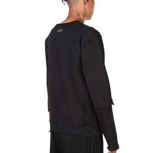 เสื้อยืดแขนยาวแบบมีเลเยอร์ สไตล์วินเทจ ผ้าฝ้ายฟอกสี ทรงฮิปฮอป  แบบเรียบ  รุ่นใหม่ล่าสุด มีสินค้าพร้อมส่ง - Product Image 2