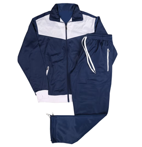 WARPRO INDUSTRY <b>Men's</b> Black Sporty 2 1 Design Heavyweight Tracksuit Full Sleeve Hooded <b>Pullover</b> Closure Breathable 100% Cotton - Product Image 3