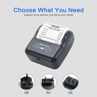 Printer Thermal Mini Nirkabel Portabel 80mm USB BT POS, Kompatibel dengan IOS, Android, Windows