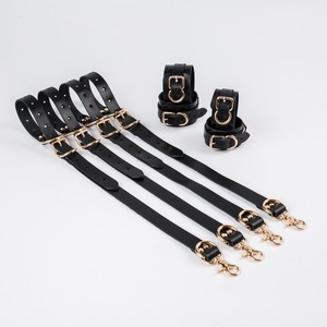 High Quality Genuine Leather Bed Restraints <b>Bondage</b> Straps Adjustable Ankle Cuffs Fetish Adult Supplies RTTS-0114 - Product Image 4