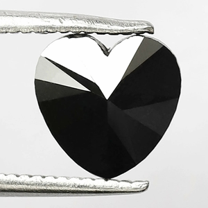 En Stock, Diamantes Negros Naturales Tratados de 1ct y 2ct, Corte Corazón, Calidad AAA, Diamantes Sueltos con Corte Excelente para Joyería - Product Image 3