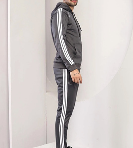 Men Hooded Activewear Tracksuit Zipper <b>Jacket</b> Pants Set Sportswear OEM Supplier - Product Image 6