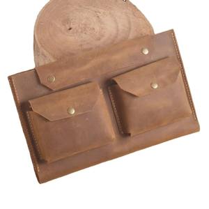 Funda de Piel Genuina para Portátil con Diseño Protector y Logotipo Personalizado al por Mayor para Hombres LS-0296 - Product Image 1