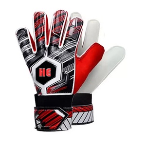 Customised Professional German Latex 4mm Soccer Football Goalkeeper <b>Gloves</b> Outdoor <b>Gloves</b> Red And White color - Product Image 2