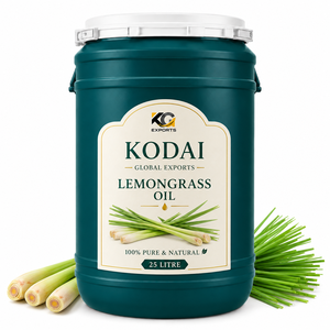 Aceite Esencial de Limoncillo de Tamil Nadu 100% Puro y Natural de Primera Calidad, Destilado al Vapor, para Aromaterapia y Cuidado Facial, Kodai Global Export - Product Image 1