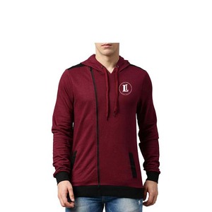 Men's Solid Zipper-Up Hoodies 100% Cotton <b>Thick</b> <b>Fleece</b> Heavy Weight Oversized Streetwear Custom Printed Logo - Product Image 1