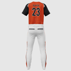 Fabrication en usine, uniforme de baseball 100 % polyester, matière respirante, couleur et design personnalisés. - Product Image 4