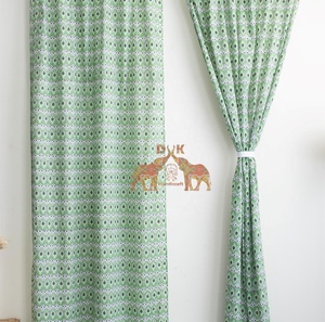 Juego de Cortinas de Algodón con Estampado Indio, Diseño Botánico Boho Elegante, Material de Cortina de Primera Calidad para Decoración del Hogar, Dormitorio - Product Image 5