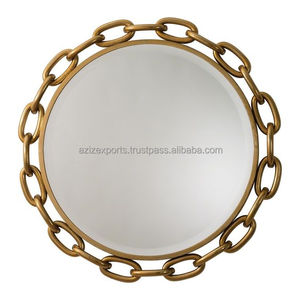 Exhibición de la Mesa del tocador Espejo de tocador fácil de mover y giratorio Venta caliente Espejo de maquillaje de latón Espejo de lujo para mujeres - Product Image 4