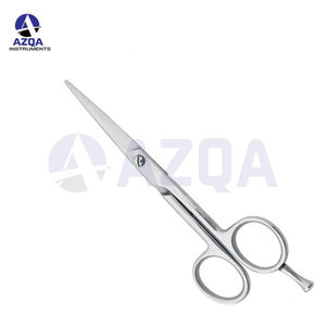 Ciseaux de coiffure professionnels en acier inoxydable avec anneaux en silicone vert, vis de tension dorée et poignée ergonomique - Product Image 5
