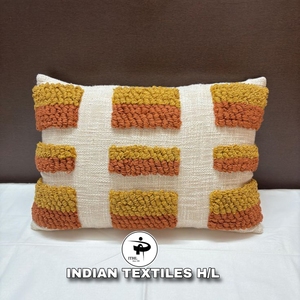 Tufted Cotton Pillow Cover Living Room Home Decor Customize With Custom Design Boho Pillow Eco-Friendly Custom OEM Wholesale - Product Image 1