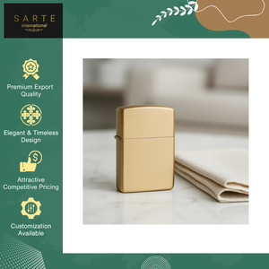 Última llegada de stock: Encendedor de cigarrillos y cigarros de latón recargable, ecológico, a prueba de viento, de diseño moderno, hecho a mano y de primera calidad. - Product Image 4