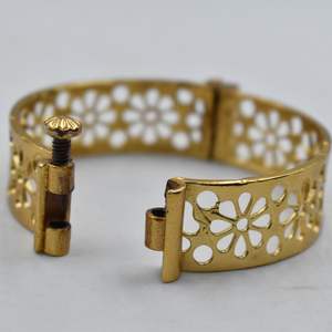 Brazalete indio de moda, hecho a mano, de diseño, chapado en oro, estilo occidental, abrible, para niñas y mujeres. - Product Image 6