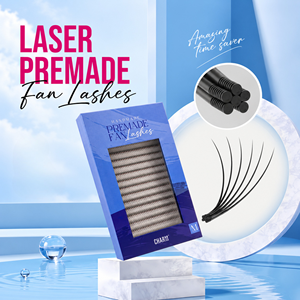 Charmlash <b>Lash</b> Products Wholesale Laser Cut Base <b>Lashes</b> Ultra Dark Matte Korean Pbt <b>Lashes</b> Custom Logo D Curl Custom Thickness - Product Image 1