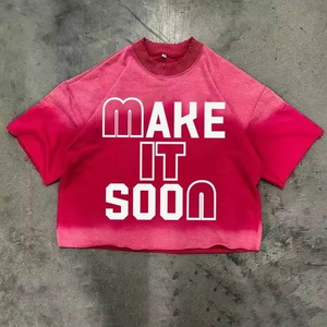 เสื้อยืดวินเทจ 300GSM สำหรับผู้ชาย พิมพ์ลายสกรีน ผ้าคอตตอนถักเนื้อหนัก 100% ทรงปกติ คอกลม แขนสั้น ลายกราฟิกสไตล์เรโทร - Product Image 6