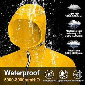<b>Men</b>’s Ultra-<b>Lightweight</b> Packable Windbreaker – Waterproof Emergency Shell with Integrated Travel Pouch Softshell <b>Jacket</b> - Product Image 3