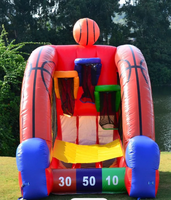 Jeu de tir au football gonflable en PVC commercial pour enfants, certifié CE, garantie de 3 ans, couleur et taille personnalisables