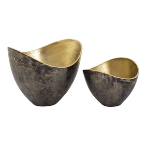 Cuenco con forma de barco grande hecho a mano, calidad superior, Plata martillada, fundición de Metal personalizada, aluminio, calidad superior, lo más nuevo y sostenible - Product Image 3