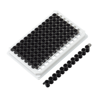 Micro-plaques immuno-biochimiques détachables JET BIOFIL 96 puits, blanches/noires, bandes de 8/12 puits, non stériles, pour analyses de luminescence