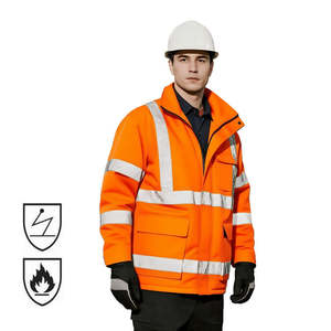 Chaqueta de Trabajo Industrial Antiestática FRC para Electricistas, Técnicos Ignífugos, Ingenieros de Seguridad Eléctrica, Suministro de Fábrica - Product Image 4