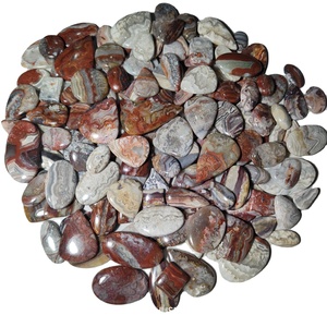 Lote al por Mayor de Piedras de Ágata Crazy Lace Naturales de Alta Calidad, Cabujones de Forma Mixta en Blanco y Rojo, 20-45 mm, KHUSHI GEMS STONE - Product Image 1