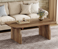 Table basse moderne en bois de style nordique avec tiroirs de rangement, design à panneaux pliables, mobilier de salon, provenance Inde