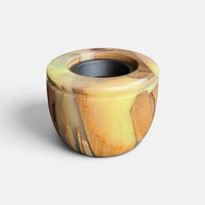 Brûleur à Bakhoor Élégant en Bois d'Acacia Arabe et Résine Époxy, Porte-Encens Oud Mubkhar Fait Main de Qualité Supérieure pour Parfum d'Ambiance, Arabe - Product Image 6
