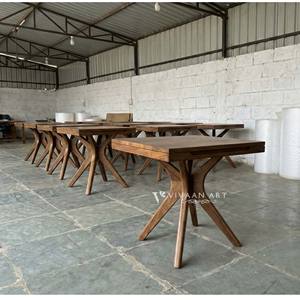 Elegante Mesa de Centro Portátil con Tapa de Madera y Patas de Madera Maciza, Diseño Moderno, Altura Ajustable para Decoración de Sala de Estar - Product Image 4